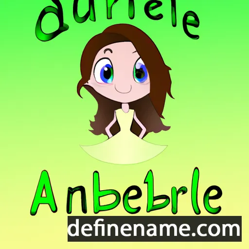 cartoon of the name Aubrielle