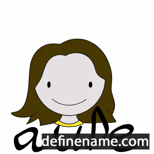 cartoon of the name Aude