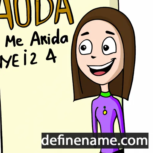 cartoon of the name Audra