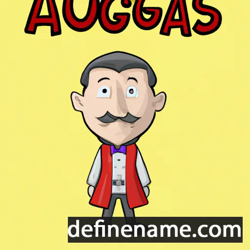 cartoon of the name Augustas