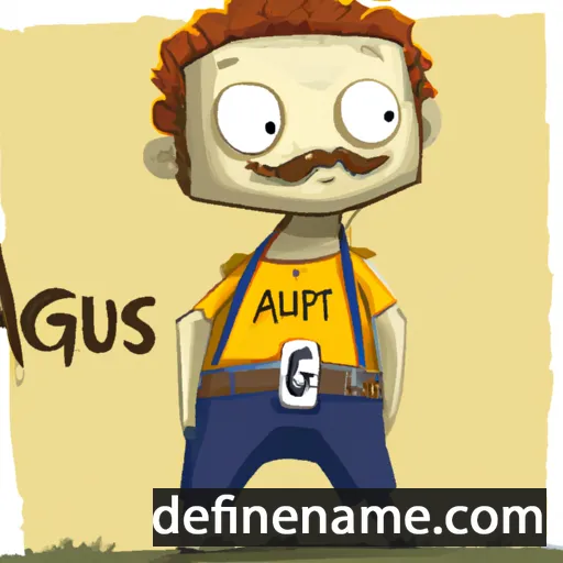 cartoon of the name Augusts