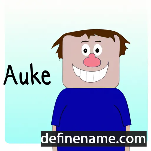 cartoon of the name Auke