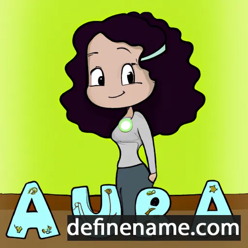 cartoon of the name Aurea