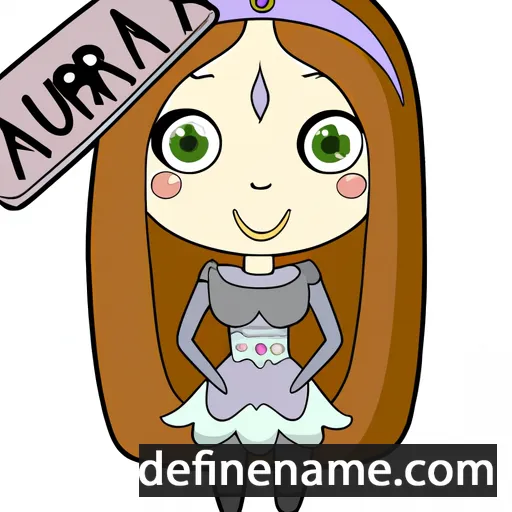 cartoon of the name Auroora