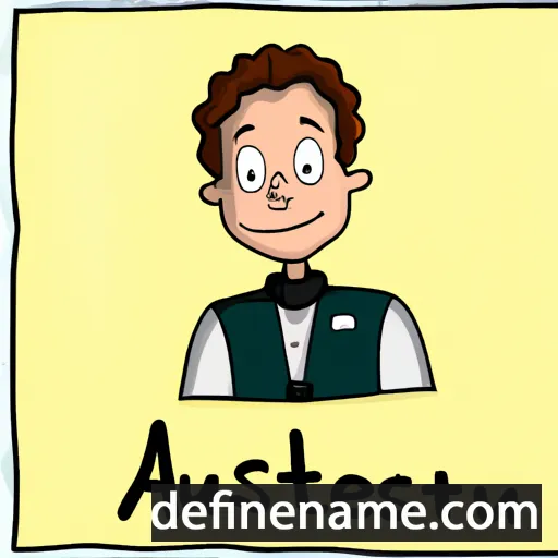 cartoon of the name Austen