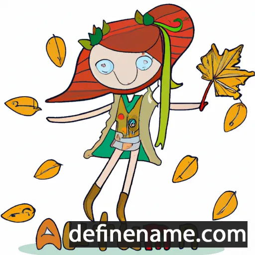 cartoon of the name Autumn