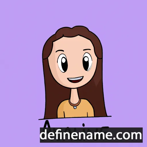 cartoon of the name Avaline