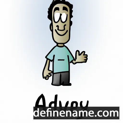 cartoon of the name Avdey