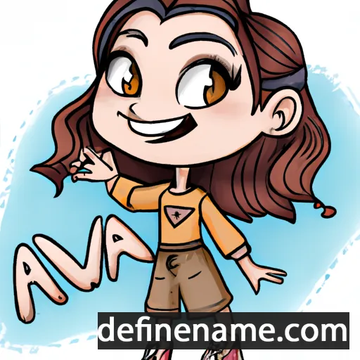 cartoon of the name Avia