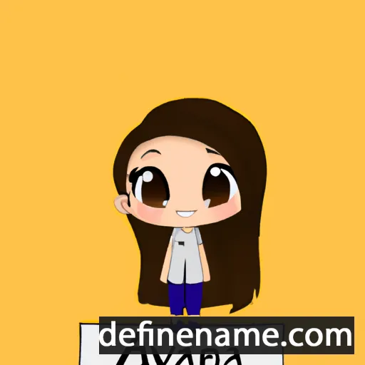 cartoon of the name Avianna