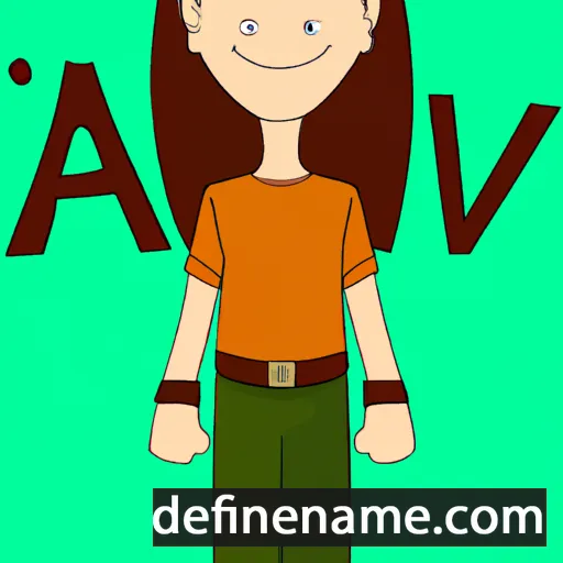 cartoon of the name Avital