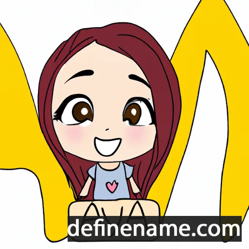 cartoon of the name Aya