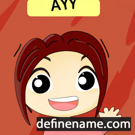 cartoon of the name Aya