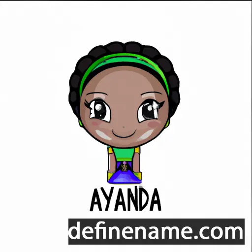 cartoon of the name Ayanda