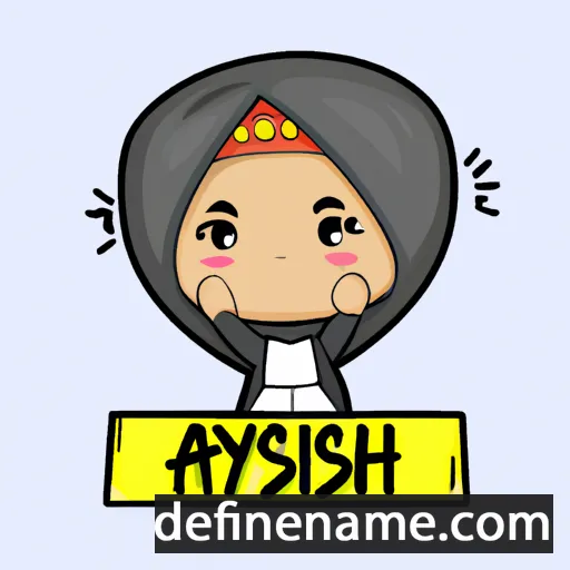 cartoon of the name Ayishah