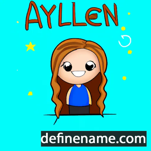 cartoon of the name Aylen