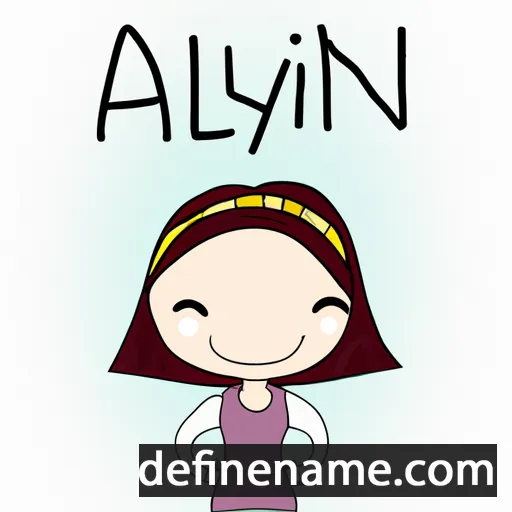 cartoon of the name Aylin