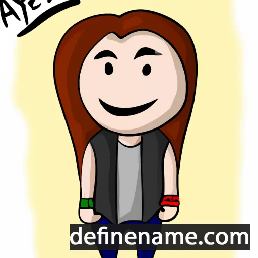 cartoon of the name Ayten