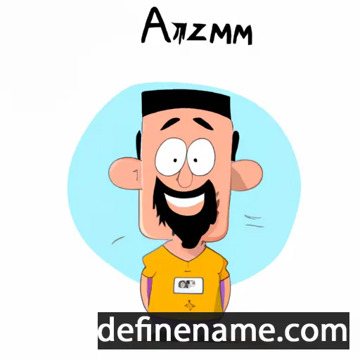 cartoon of the name Azamat