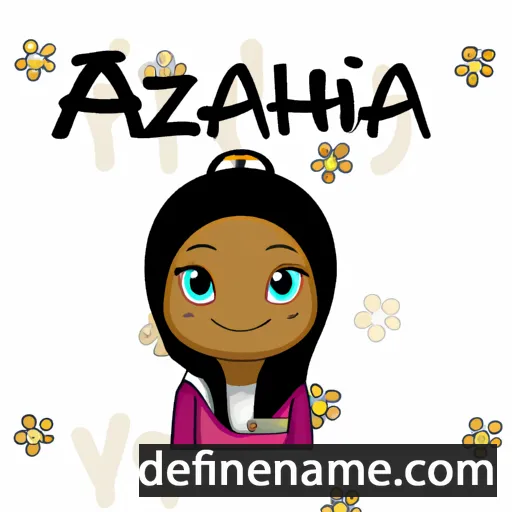 cartoon of the name Azaziah