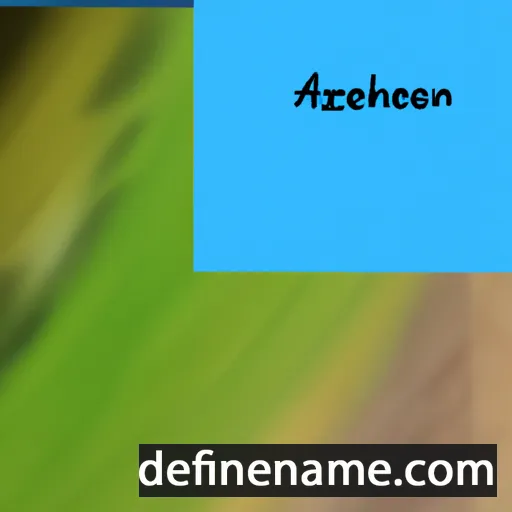 cartoon of the name Azeneth