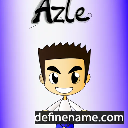 cartoon of the name Aziel