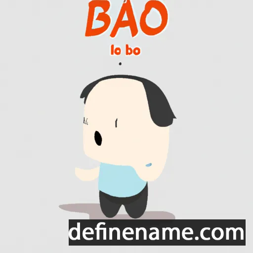 cartoon of the name Bảo