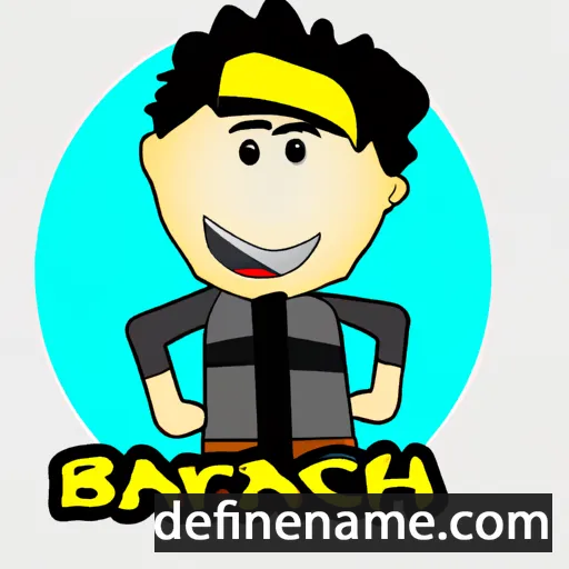 cartoon of the name Bachtiar