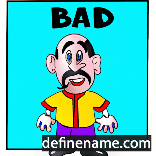 cartoon of the name Badri