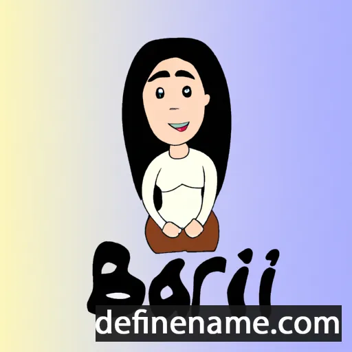 cartoon of the name Bahar