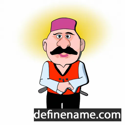 cartoon of the name Bahtiyar