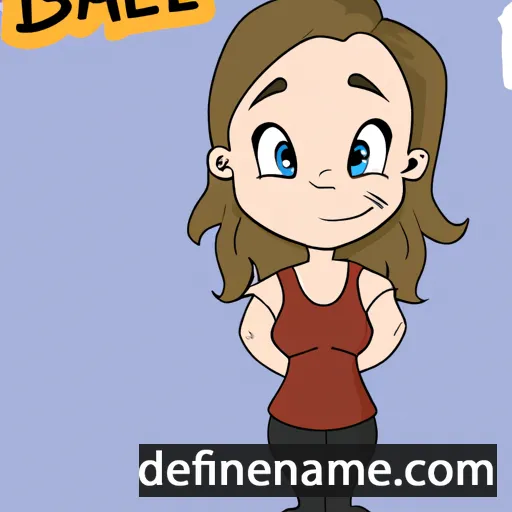 cartoon of the name Bailee