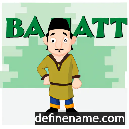 cartoon of the name Bakhtiar