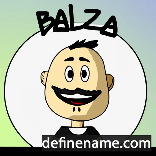 cartoon of the name Balázs