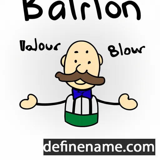 cartoon of the name Balfour