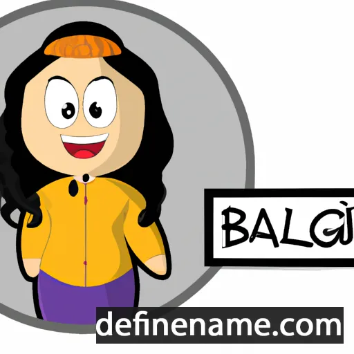 cartoon of the name Balqis