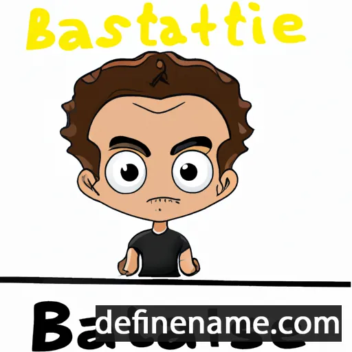 cartoon of the name Baptiste