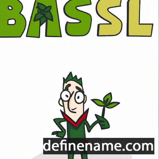 cartoon of the name Basil