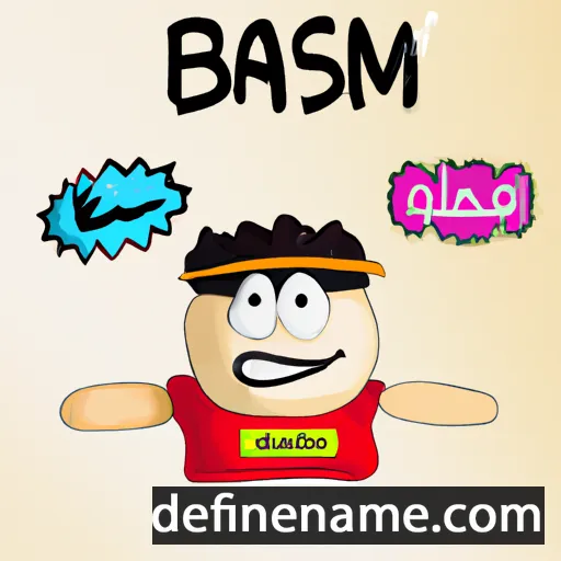 cartoon of the name Bassam