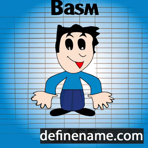 cartoon of the name Bassem