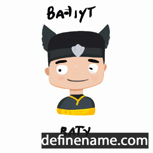 cartoon of the name Batbayar