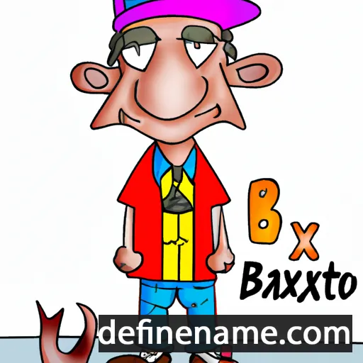 cartoon of the name Baxtiyor