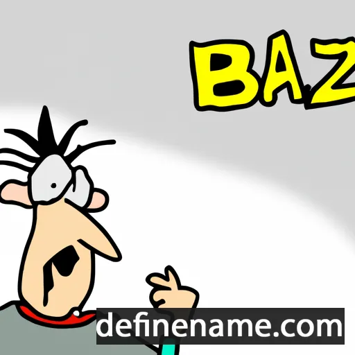 cartoon of the name Bazza