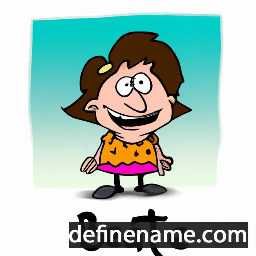 cartoon of the name Beate