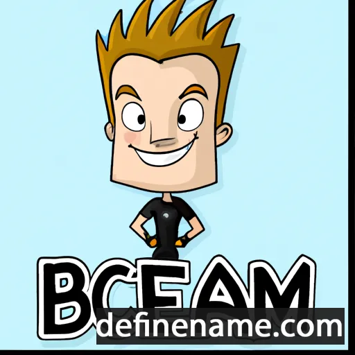 cartoon of the name Beckham