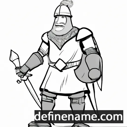 cartoon of the name Bedivere