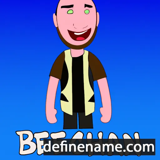 cartoon of the name Benaiah