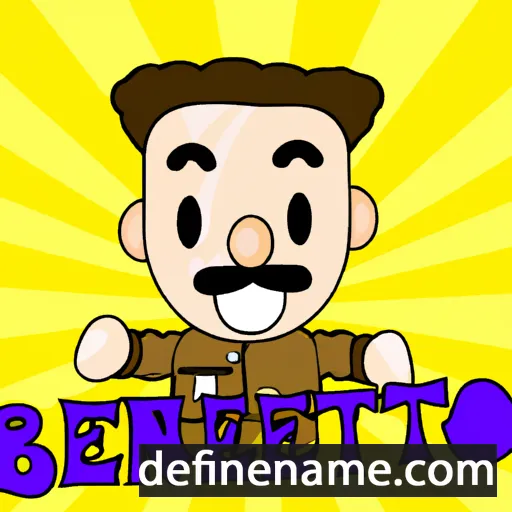 cartoon of the name Benedetto