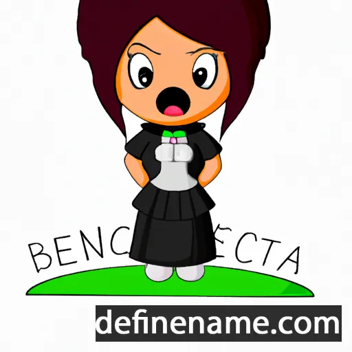 cartoon of the name Benedicta