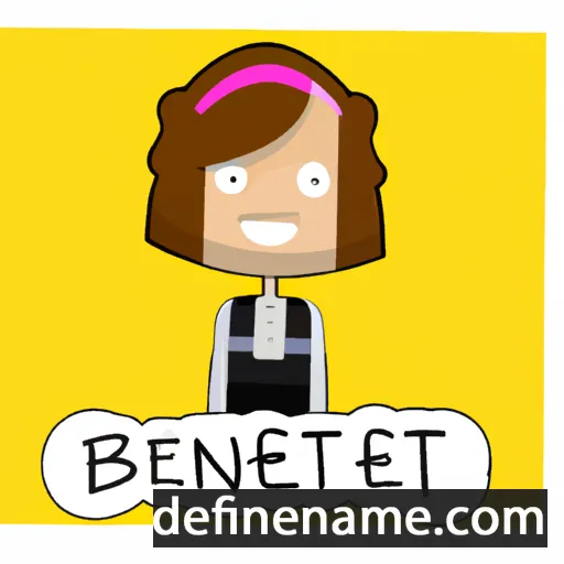 cartoon of the name Benedicte